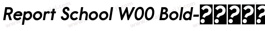 Report School W00 Bold字体转换